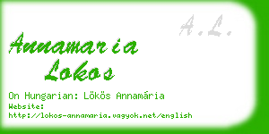 annamaria lokos business card