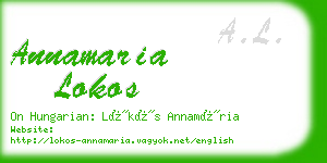 annamaria lokos business card